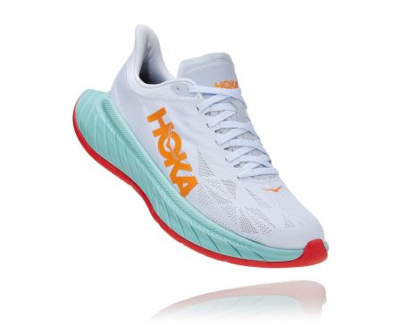 Hoka One One Carbon X 2 Homem - Tenis Corrida Estrada Branco / Laranja | PT-P71emWt